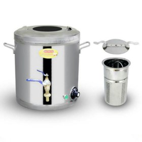 تصویر سماور برقی ایران استیل کار مدل 01 گنجایش 15 لیتر - سفید 