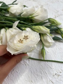 تصویر انگشتر گل جواهری 