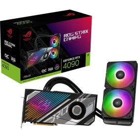 تصویر کارت گرافیک ایسوس ROG Strix LC GeForce RTX™ 4090 OC Edition با حافظه 24 گیگابایت ASUS ROG Strix LC GeForce RTX™ 4090 OC Edition 24GB GDDR6X Graphics Card