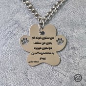 تصویر پلاک استیل پنجه سگ 