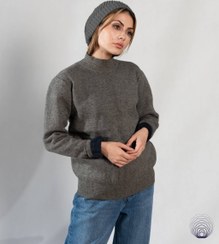 تصویر بافت یقه اسکی زنانه داخل کرکی 