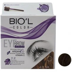 تصویر کیت رنگ ابرو بیول Biol رنگ قهوه ای 4.0 