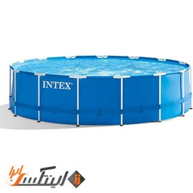 تصویر استخر پیش ساخته فریمی با ابعاد 457 در 122 کد intex 28236