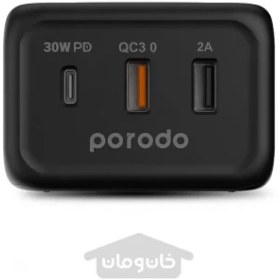 تصویر شارژر دسکتاپ پورودو مدل porodo FWCH005-BK porodo desktop charger FWCH005-BK