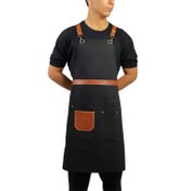 تصویر اپرون کتان باریستا مدل شایان 