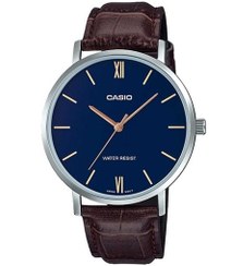 تصویر ساعت مچی مردانه کاسیو مدل MTP-VT01L-2B با بند چرم 