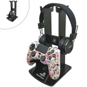 تصویر پایه نگهدارنده هدفون و دسته بازی مدل WL10680 - مشکی 