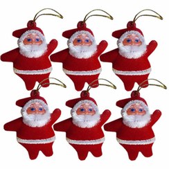 تصویر آویز کریسمس بابانوئل 6 عددی 
