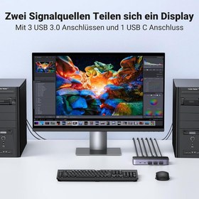 تصویر سوئیچ KVM مدل CM664 برند Ugreen 