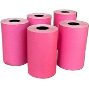 تصویر رول کارتخوان رنگی صورتی ۱۶ متری 