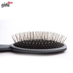 تصویر برس مو آی استایل بیضی طوسی با سوزن فلزی بیول BIO'L I Stule Brush