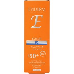 تصویر کرم ضد آفتاب بی رنگ پوست خشک اویدرم SPF50+ Eviderm Colorless Dry Skin Sunscreen SPF50