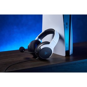 تصویر هدست گیمینگ ریزر مدل Razer Kaira X For PlayStation Razer Kaira X for Playstation - Wired Gaming Headset for PS5 - White - RZ04-03970200-R3M1