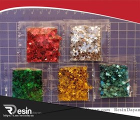 تصویر پولك رنگي ستاره 