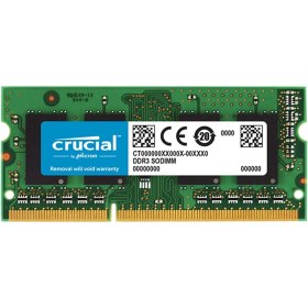 تصویر رم لپ تاپ کروشیال مدل DDR3L 1600MHz ظرفیت 8 گیگابایت ا Crucial DDR3L 1600MHz SODIMM RAM 8GB 