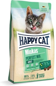 تصویر غذا خشک هپی کت مینکاس پرفکت میکس وزن 10 کیلوگرم ا HAPPY CAT minkas perfect mix dry food 10kg HAPPY CAT minkas perfect mix dry food 10kg