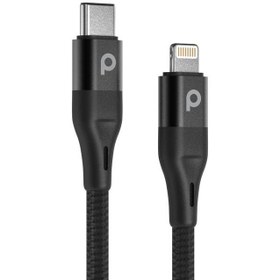 تصویر کابل تبدیل USB-A به لایتنینگ پرودو مدل PD-ALBR22 طول 2.2 متر PORODO Aluminum Braided Lightning Cable 2.2M 2.4A