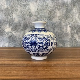 تصویر گلدان قلم آبی چینی 