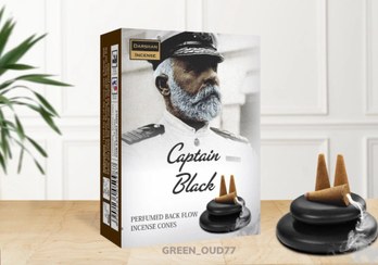 تصویر عود آبشاری اولاس مدل Captain Black کاپیتان بلک بسته 10 عددی Captain Black