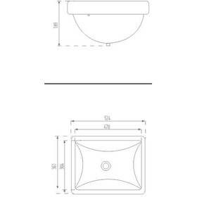 تصویر روشویی زیر صفحه ای SPA Morvarid SPA Top Counter Basin