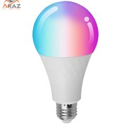 تصویر لامپ LED هوشمند قابل تنظیم 9 واتی Wifi Smart Blub Multicolor A60-Blub-E27 