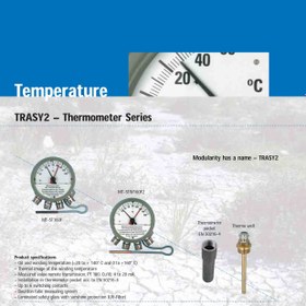 تصویر ترمومتر سیم پیچ مسکو با سیم سنسور 6 متری Thermometer Messko