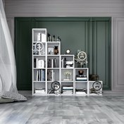 تصویر کتابخانه پلکانی مدل رکسانا از چوب 