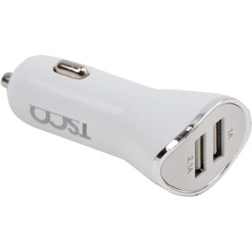 تصویر شارژر فندکی تسکو مدل TCG 31 به همراه کابل microUSB ا Tsco TCG 31 Car Charger Tsco TCG 31 Car Charger