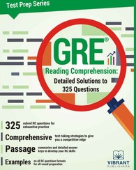 تصویر GRE Reading Comprehension Detailed Solutions to 325 Questions 