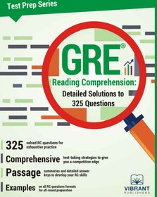 تصویر GRE Reading Comprehension Detailed Solutions to 325 Questions 