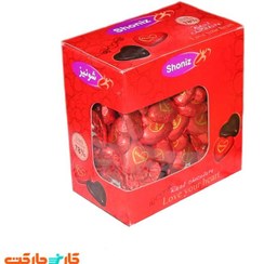 تصویر شکلات قلبی تلخ شونیز ۷۸ درصد ۱ کیلوگرم 