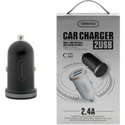 تصویر شارژر فندکی ترانیو مدل C2 به همراه کابل Tranyoo C2 Car Charger with