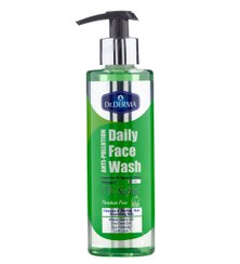 تصویر فیس واش سبز پوست چرب دکتر درما حجم 250 میل اورجینال Green face wash for oily skin dr derma 250 ML