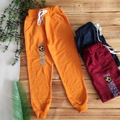 تصویر شلوار راحتی فوتبال کمرکش پسرانه کد 1373 - خردلی / 85 1373