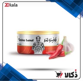 تصویر کنسرو ماهی تون در روغن با سیر و فلفل تونینولند - وزن 180 گرم 