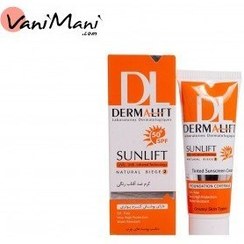 تصویر کرم ضد آفتاب درمالیفت SPF50 رنگی مناسب پوست چرب حجم ۴۰ میلی‌لیتر 