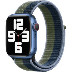 تصویر بند اپل واچ 42/44/45/49 میلی متری گرین لاین مدل Woven Nylon Green lion Woven Nylon apple watch 42/44/45/49 mm band