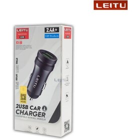 تصویر شارژر فندکی میکرو برند LEITU مدل LCC13 LEITU micro brand lighter charger model LCC13