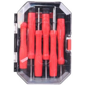 تصویر ست پیچ گوشتی ساعتی ۶ عددی Ronix RH-2712 ا Ronix RH-2712 screwdriver set 6-In-1 Ronix RH-2712 screwdriver set 6-In-1