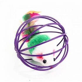 تصویر اسباب بازی گربه توپ موش در قفس (Mouse in a Cage Ball Cat Toy) کد:1271 ا Mouse in a Cage Ball Cat Toy Mouse in a Cage Ball Cat Toy