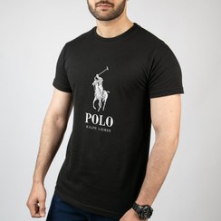 تصویر تیشرت آستین کوتاه مشکی طرح برند پولو POLO | استایل اسپرت | کد BR069 polo-tshirt-br069