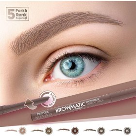 تصویر مداد ابرو اورجینال برند Pastel مدل Browmatic Waterproof 12 Kaş Kalemi کد 32085712 