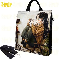 تصویر کیف دوشی طرح دختر کد KD49 