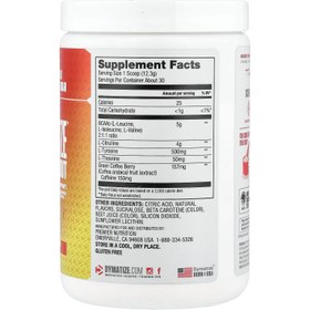 تصویر Dymatize, Energyze™ Pre-Workout, Peach Mango, 13 oz (370 g) 