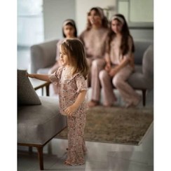 تصویر لباس راحتی دخترانه ست تیشرت و شلوار و هد بند سایز 1 تا 8 سال کد 461 Casual clothes for girls