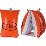 تصویر بازوبند شنا بادی اینتکس نارنجی فلورسنت بسته 2 عددی 