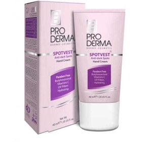 تصویر کرم روشن کننده و ضد لک دست پرودرما ProDerma Spotvest Anti Dark Spots Hand Cream 40 ml