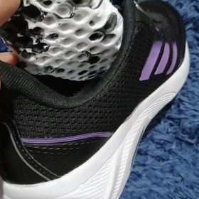 تصویر کتونی مردانه آدیداس کلود فوم مشکی بنفش اسپرت(ارسال رایگان) adidas cloudfoam 