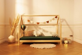 تصویر کلبه تخت نویان ۱۸۰x۸۰ تخت خواب کودک