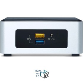 تصویر مینی پی سی Intel NUC Kit NUC5CPYH Mini PC -B Celeron -4-120SSD 